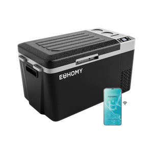 Euhomy Atlas SE portable car refrigerator with app control, black 24QT/32QT cooler