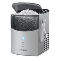 Euhomy Pearl L1 Max nugget ice maker with clear lid and full ice basket